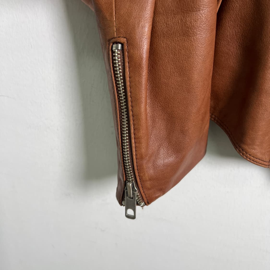 SYSTEM 브라운 양가죽 라이더 자켓  상품이미지9