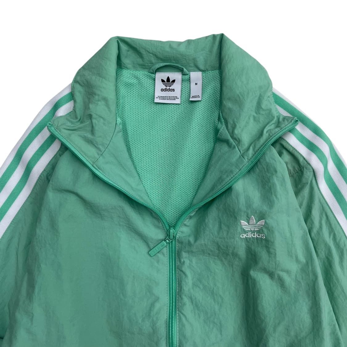 아디다스 화이트라인 락업 민트 바람막이 M 상품이미지4