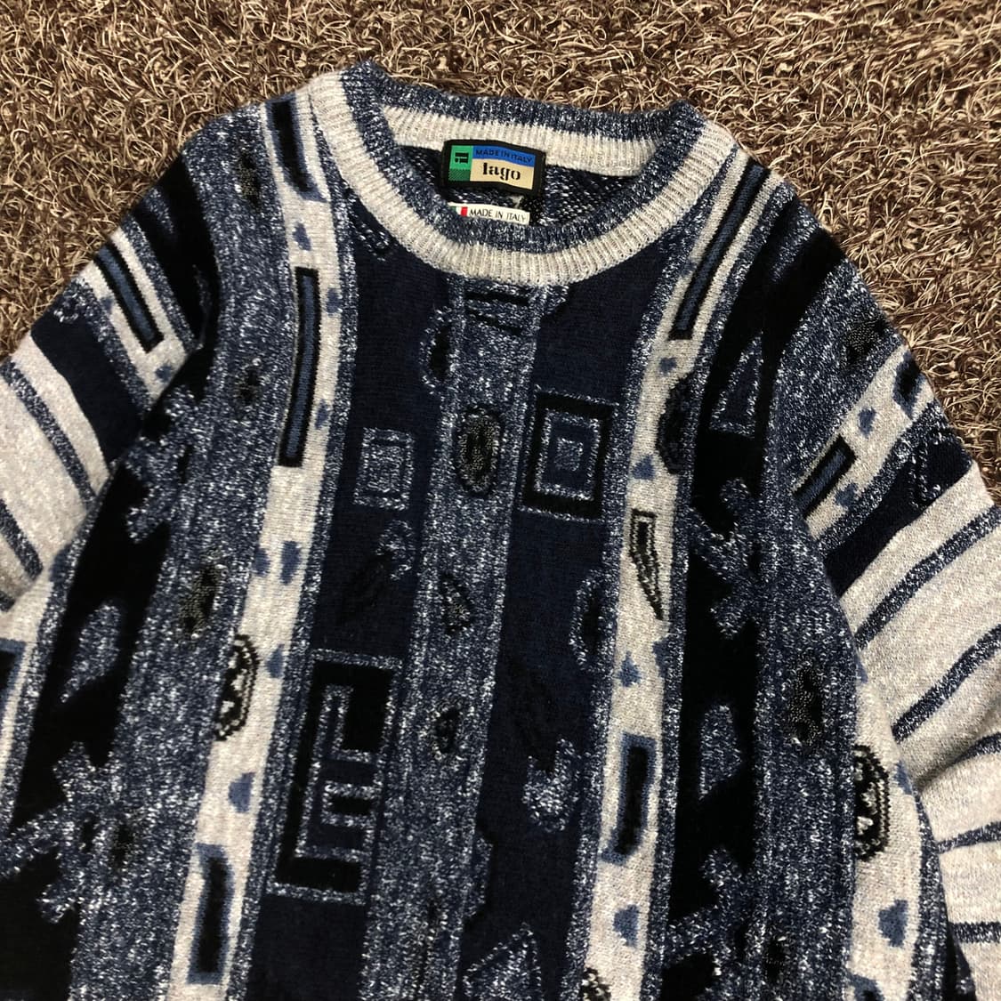 Lago 이태리 멀티컬러 패턴 니트 상품이미지2