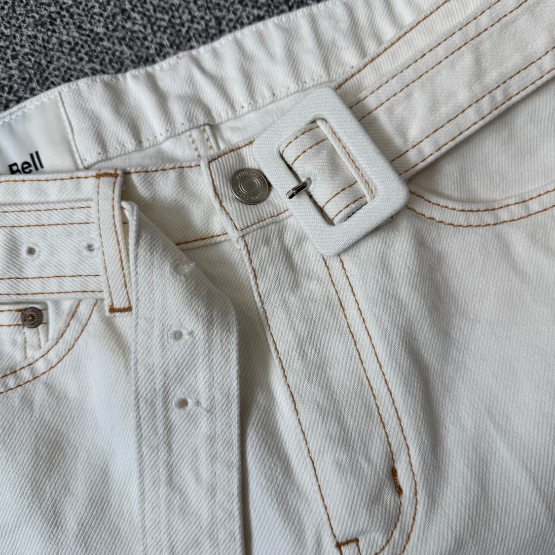 앤더스벨 벨티드 크롭 데님 진 상품이미지5