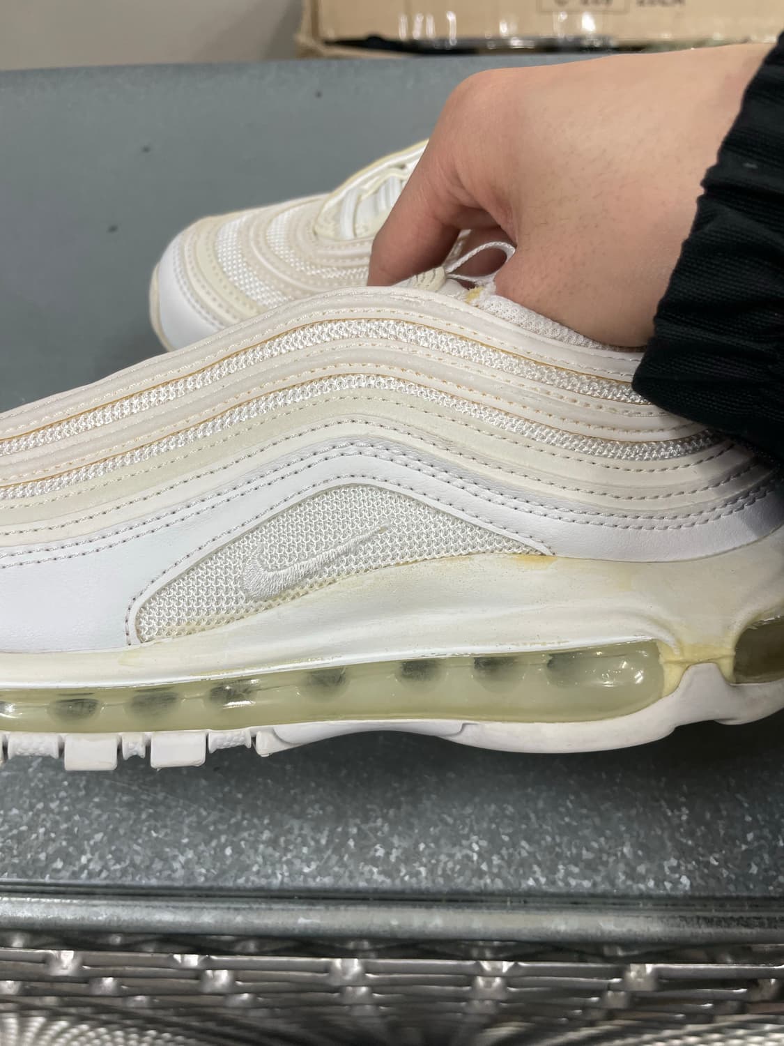 나이키 에어맥스97 화이트 망고 240 상품이미지9