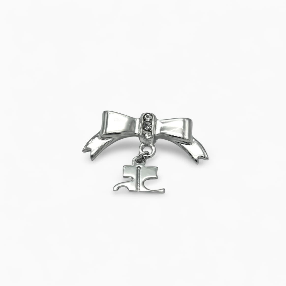 꾸레쥬 리본 로고 브로치 상품이미지5