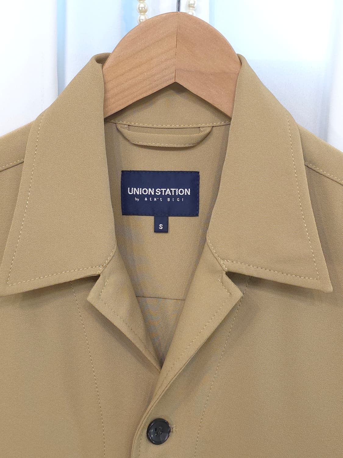 UNION STATION by men's bigi 셔츠 자켓 베이지  상품이미지3