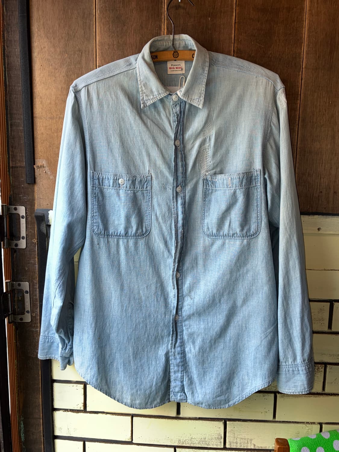 1960s Penney’s BIG MAC Chambray Shirt 상품이미지1
