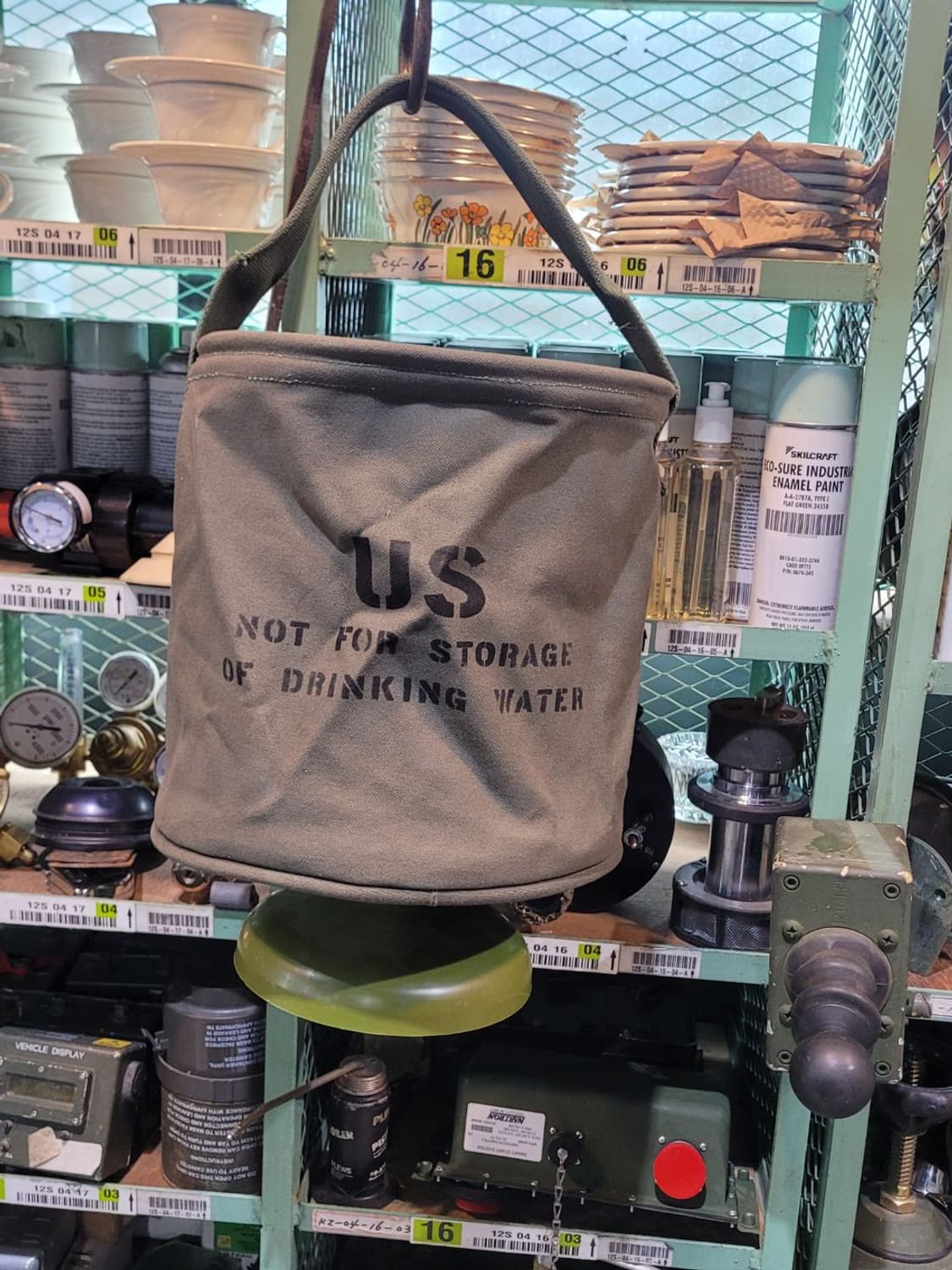 미 빈티지 캔버스 샤워백 상품이미지1