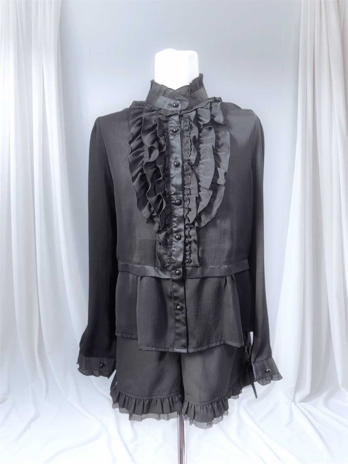 Secret Honey ruffle trim shorts&blouse 상품이미지3