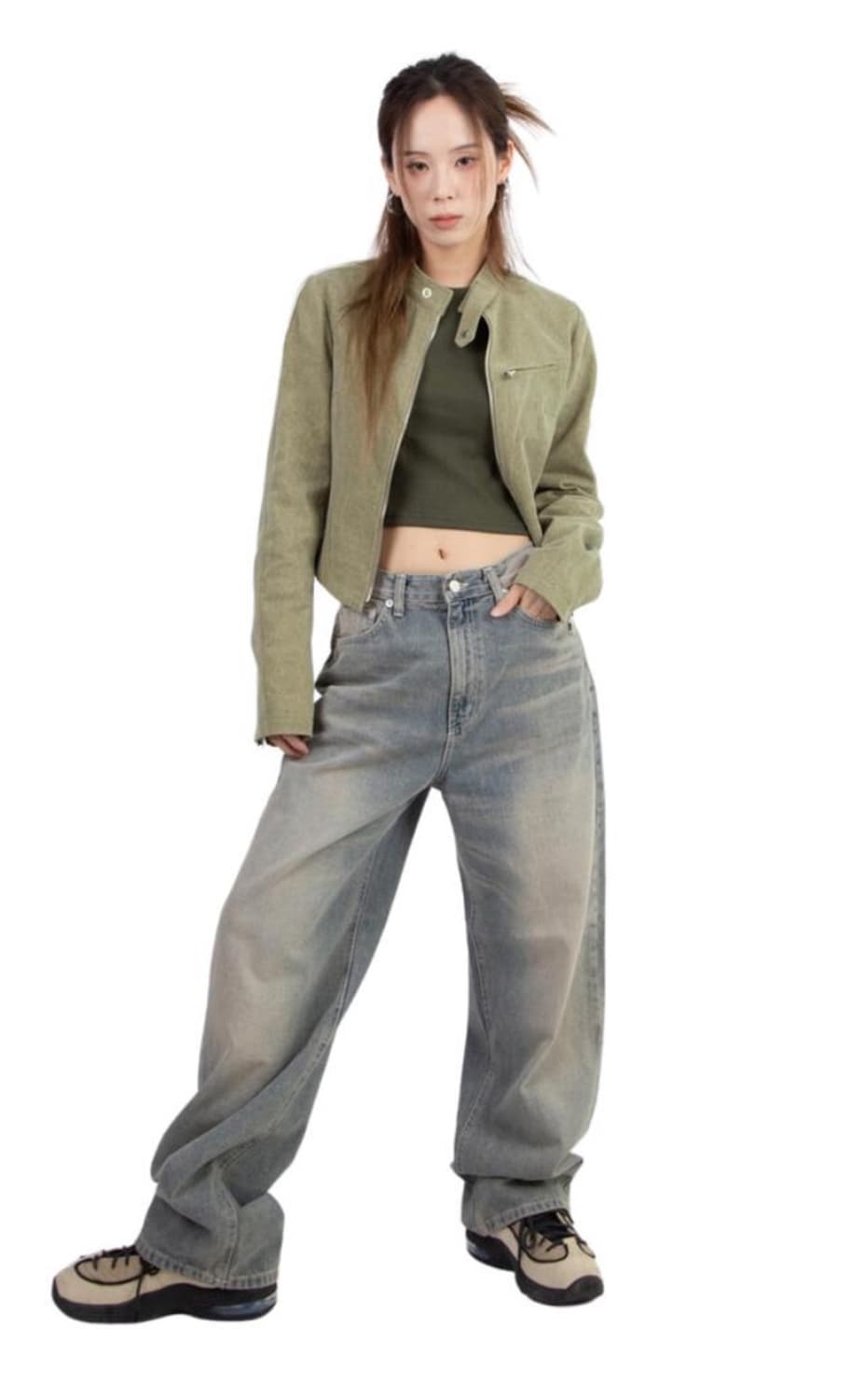 [릿킴] 피그먼트 라이더 자켓 상품이미지1