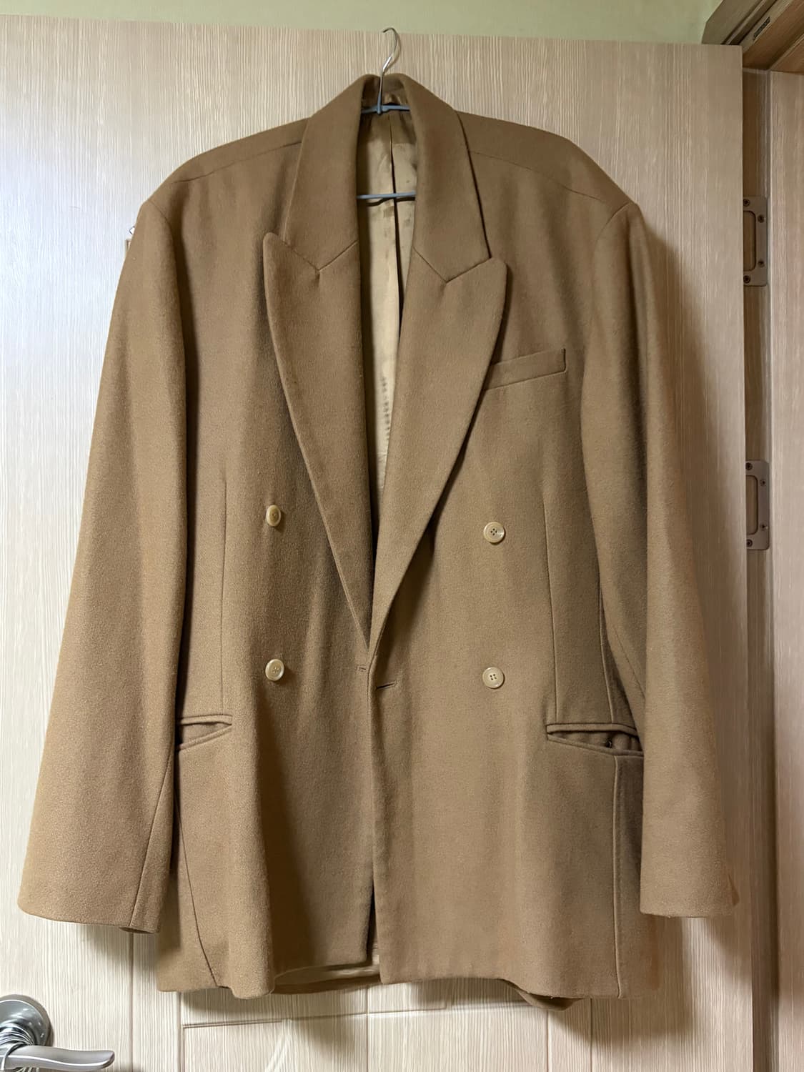 [s] 헤드메이너 더블 브레스티드 자켓 카멜 상품이미지1