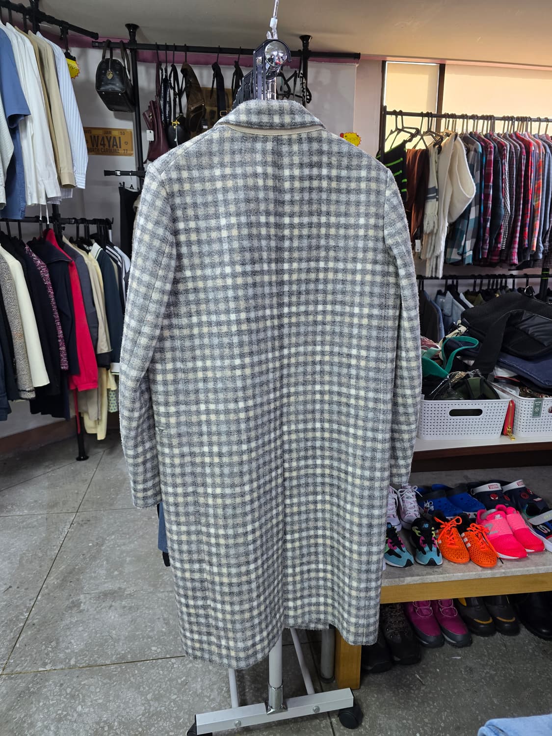 시스템 체크 롱코트 (1233) 상품이미지2