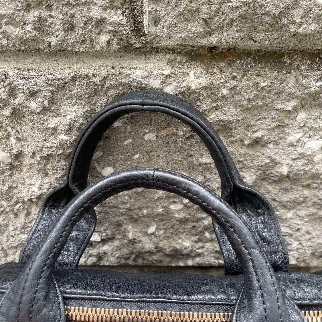 [OS] Alexander Wang 로키 블랙 레더 더플백 상품이미지7