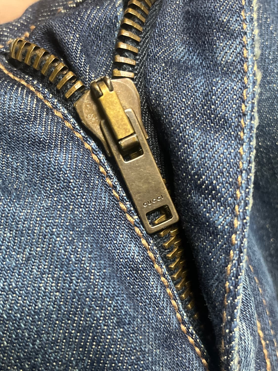 (GUCCI) 아카이브 크레스트 로고 자수 데님 상품이미지7