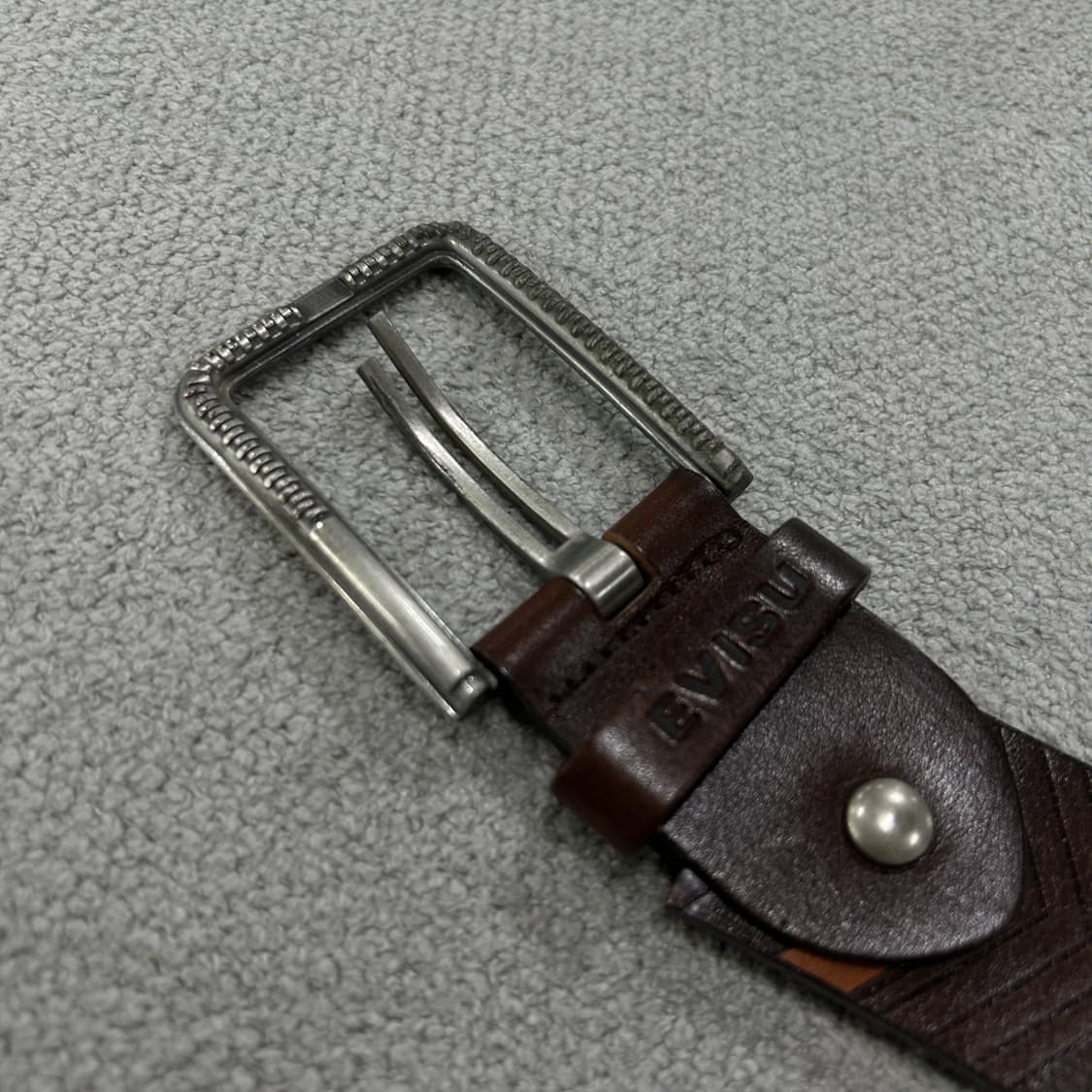 에비수 EVISU 가죽 벨트 브라운 상품이미지2