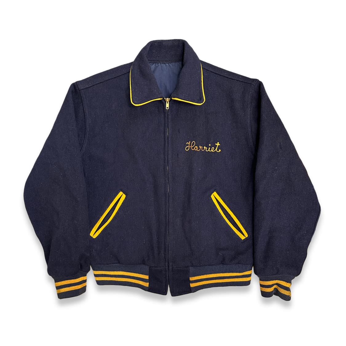 60s ELCO School 리버서블 울 바시티 자켓 M 상품이미지2