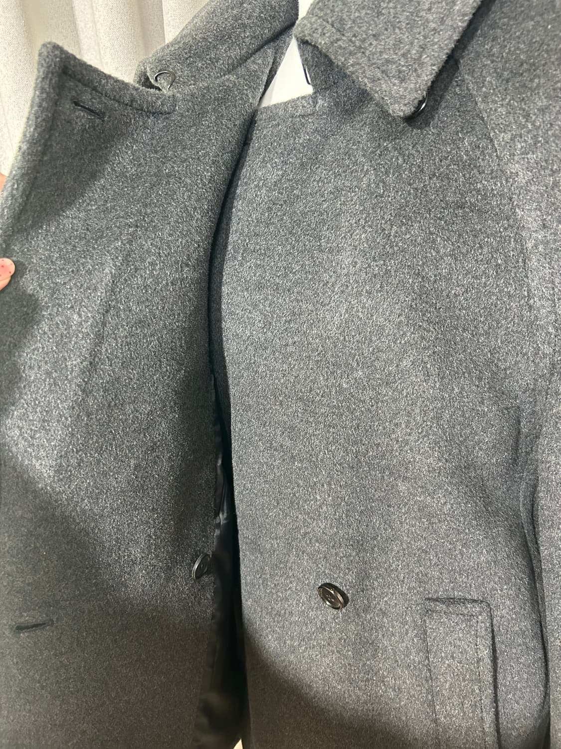 준지 벨티드 미디코트 그레이 상품이미지6