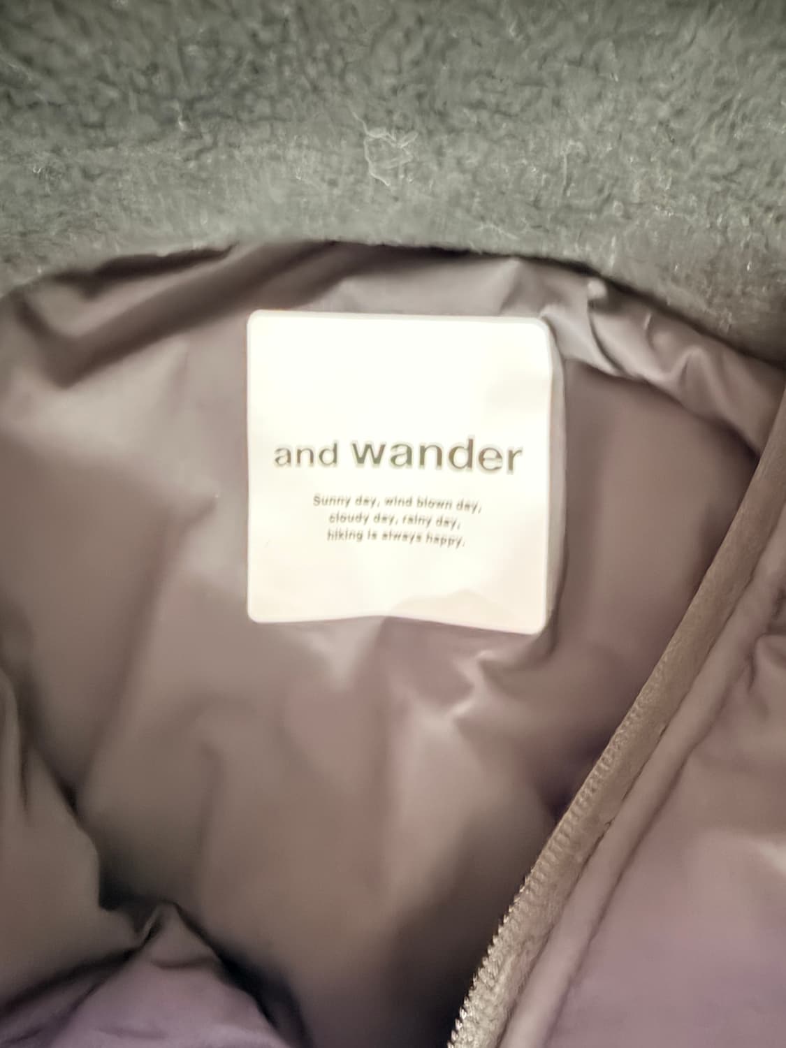 앤드원더 탑 플리스 자켓 블랙  L 상품이미지2