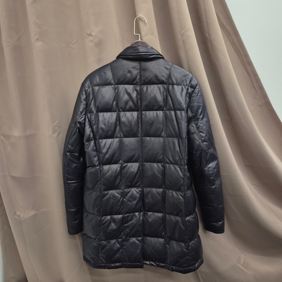 바쏘 옴므 가죽 퀄팅 패딩 코트 110 상품이미지3