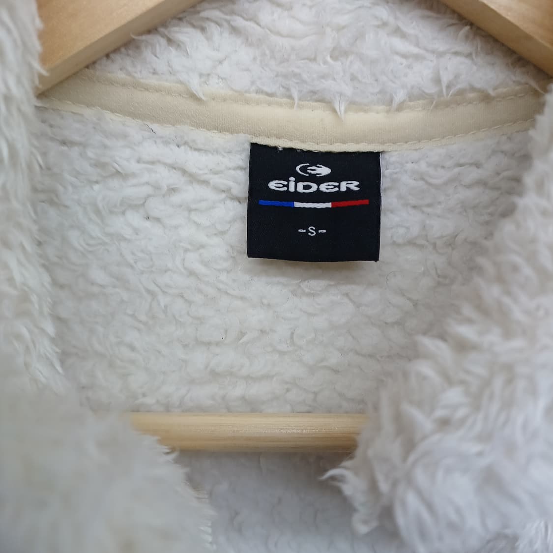 아이더 아이보리 뽀글이 후리스 집업 S 상품이미지4