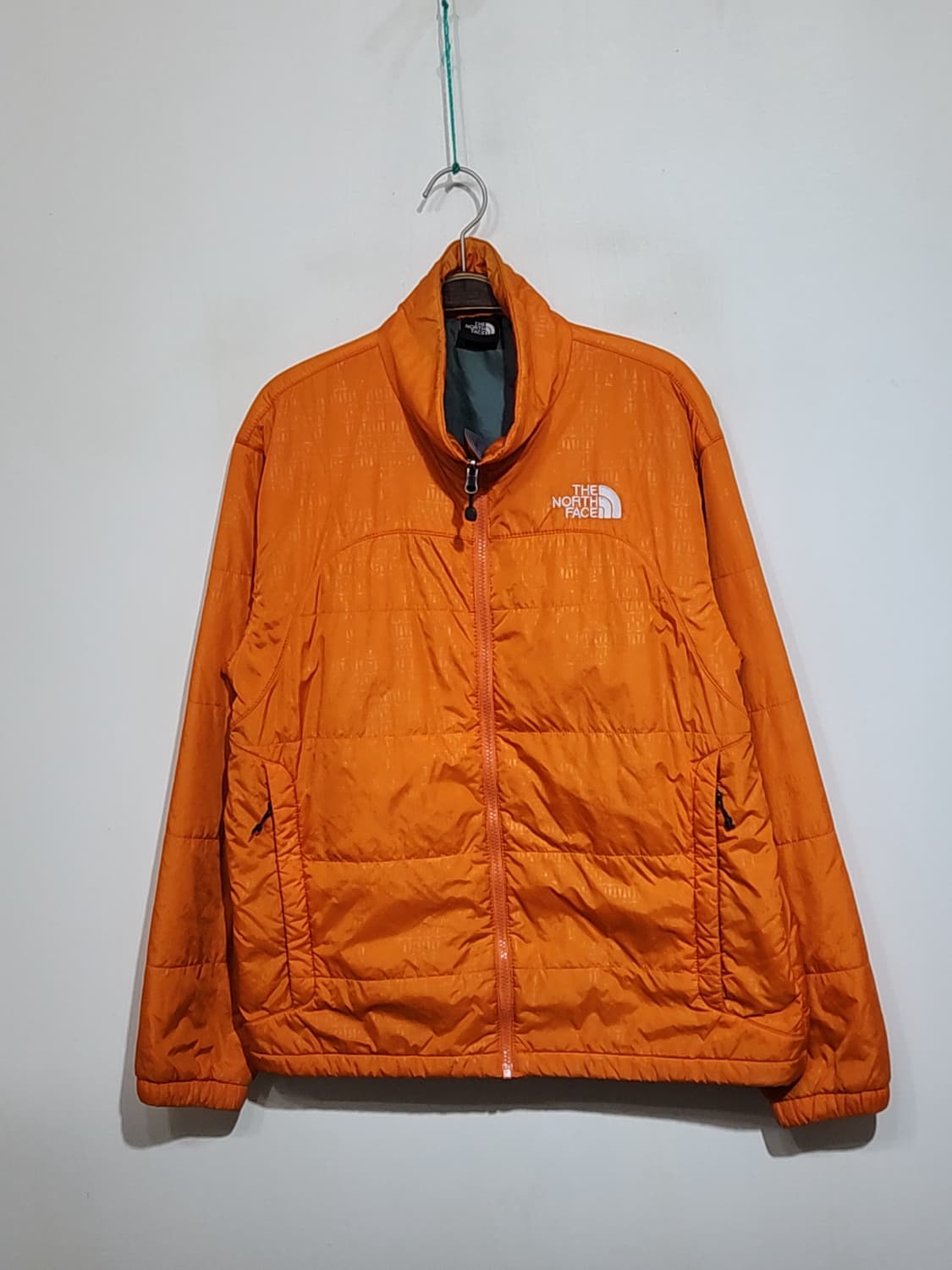 (100) 노스페이스 경량패딩 점퍼 오렌지색 아웃도어 자켓  상품이미지1