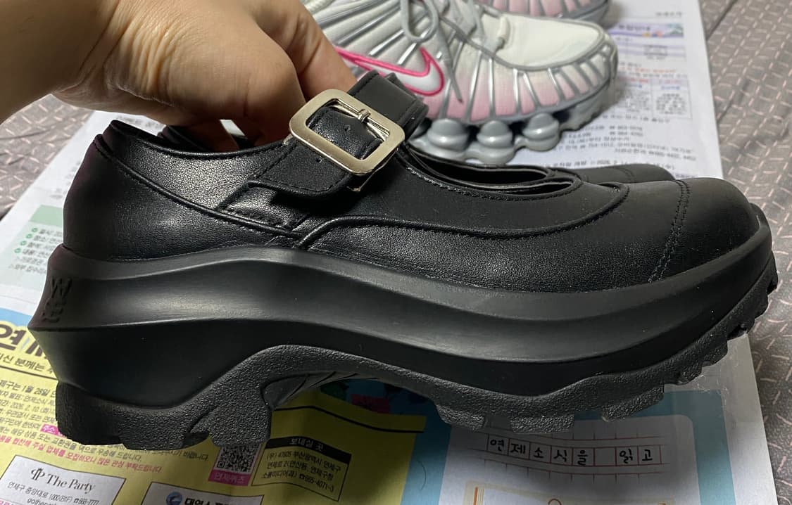 야세 카우하이드 플랫폼 메리제인 230 상품이미지2