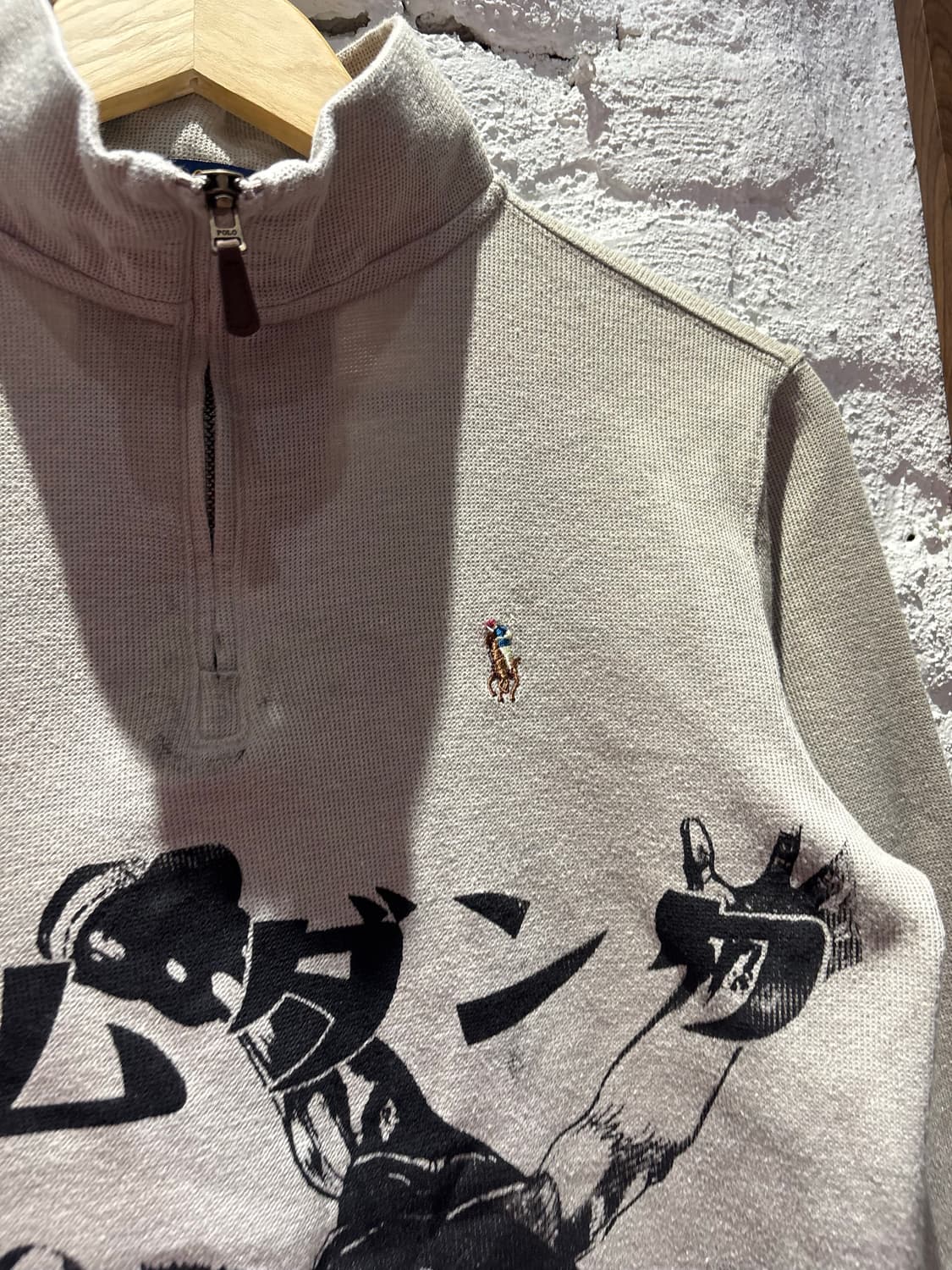 폴로 슬램덩크 커스텀 반집업 니트 상품이미지3