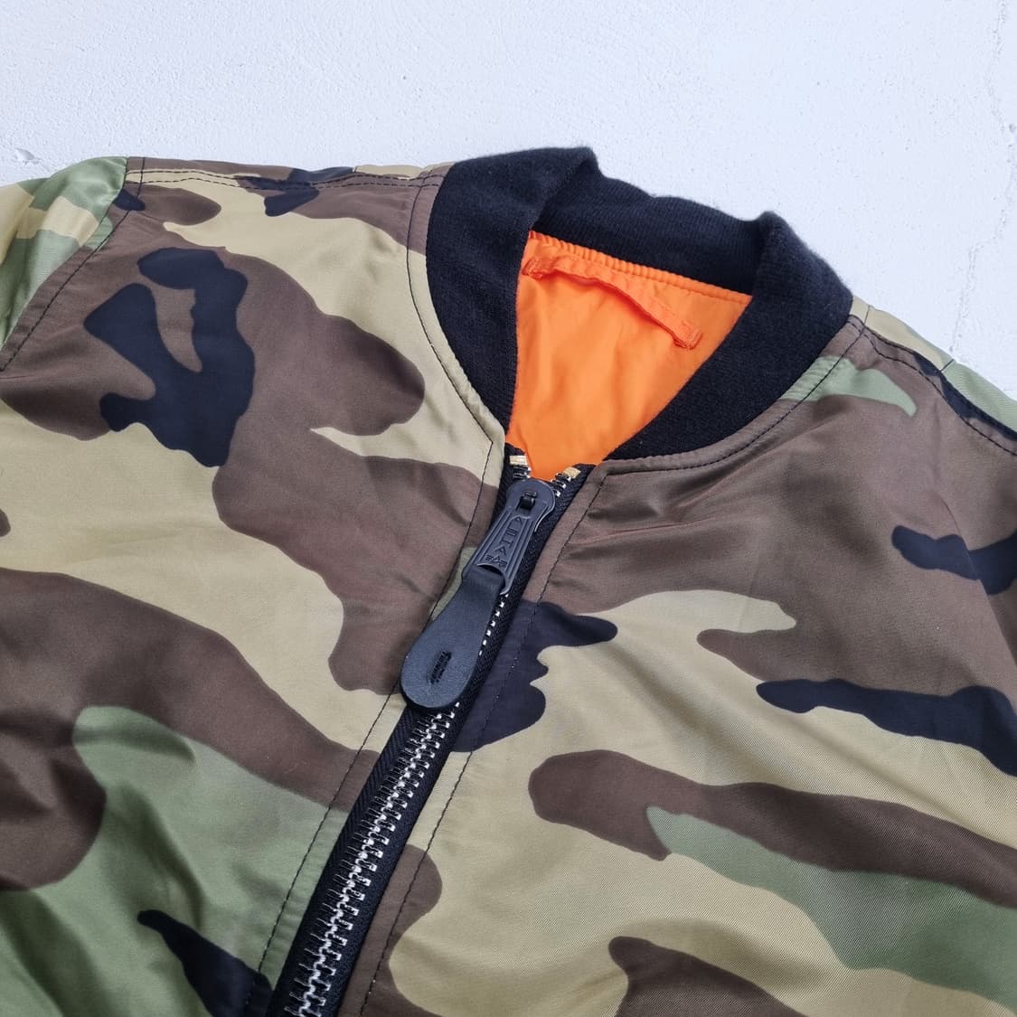 알파인더스트리 카모 MA-1 슬림핏 - M 상품이미지4