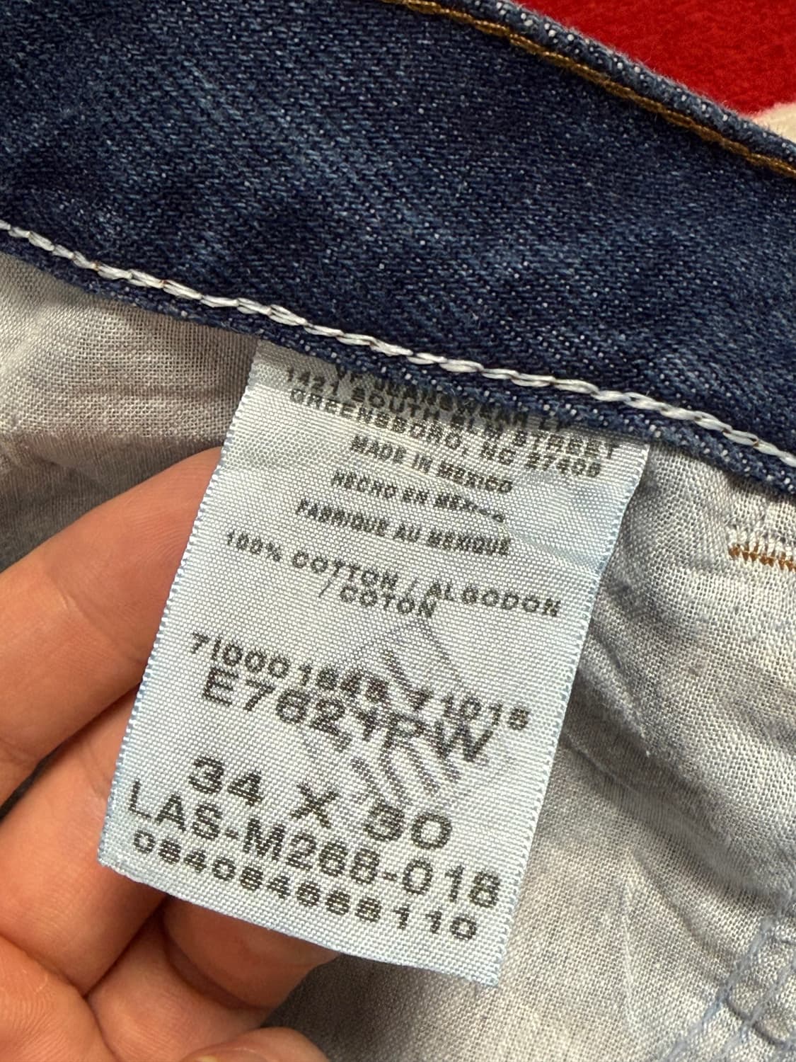 랭글러 서브브랜드 러슬러인디고데님팬츠 rustler denim pants 상품이미지8