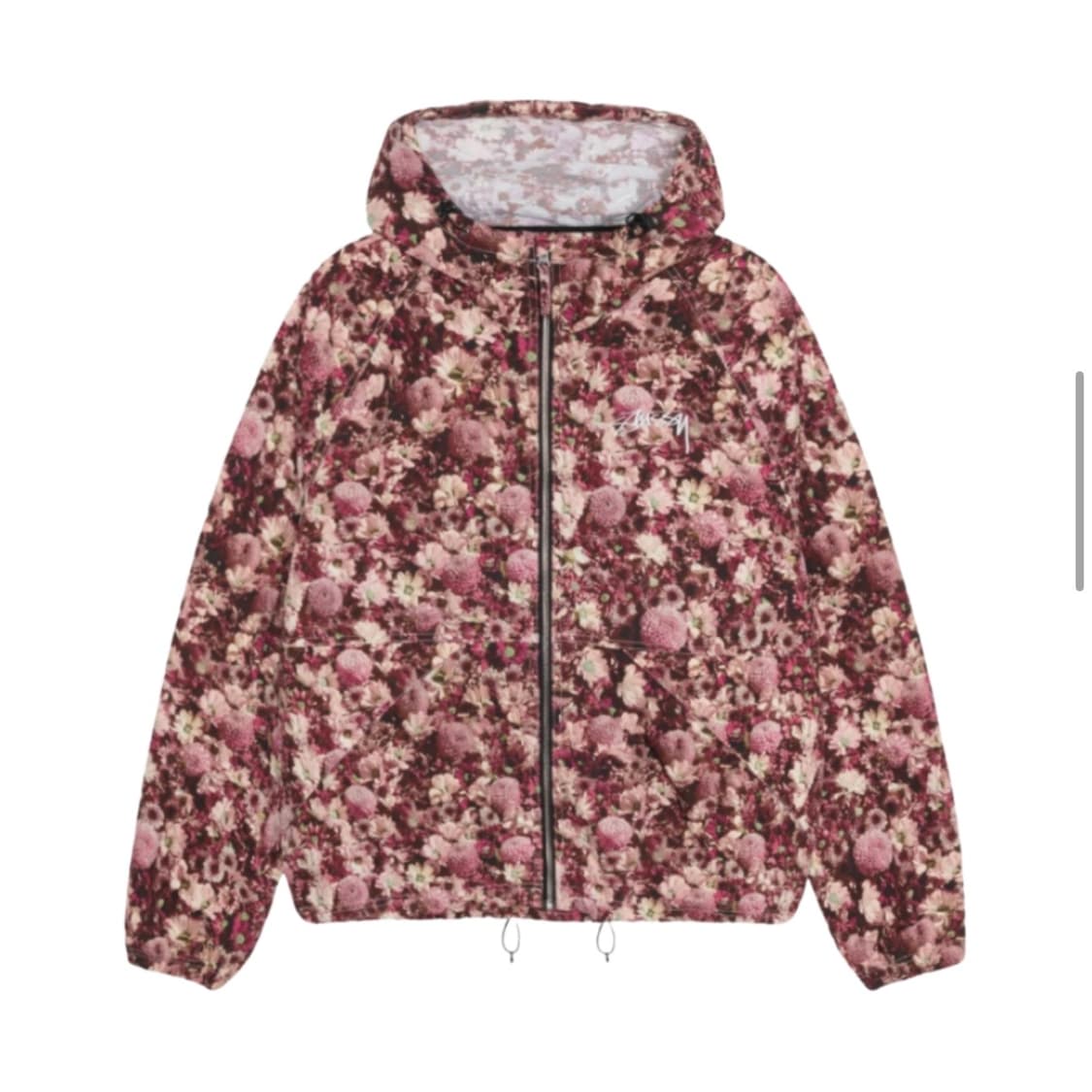 스투시 플로랄 나일론 비치 쉘 자켓 마룬 상품이미지6