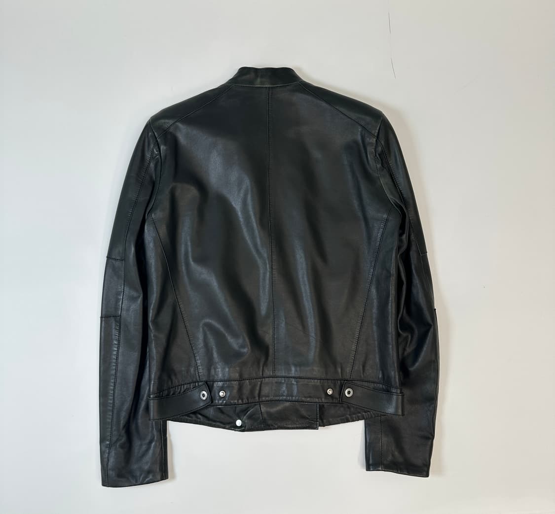 폴 스미스 램스킨 체커보드 가죽자켓 s  상품이미지3