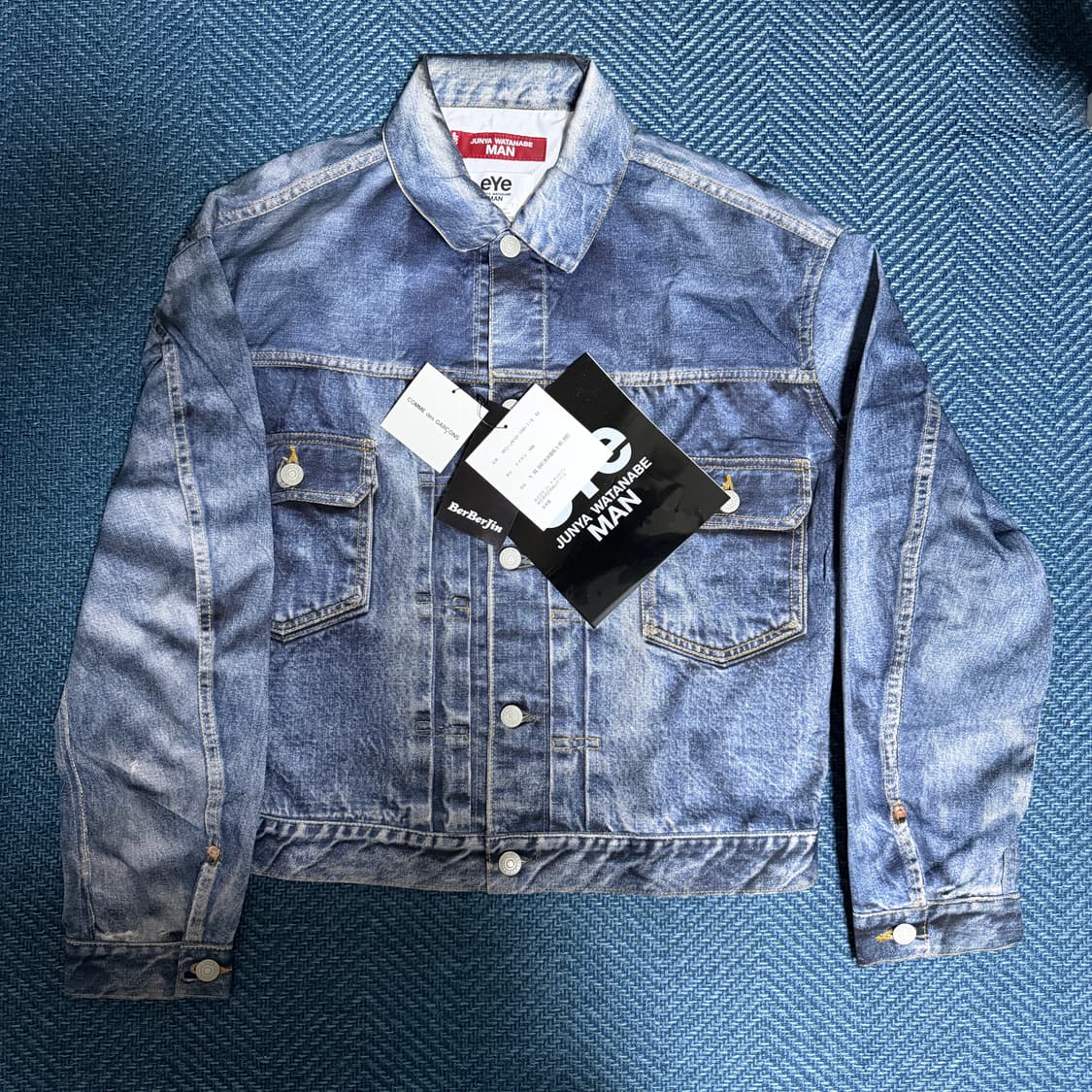 [M]준야 와타나베 베르베르진 베이츠 리바이스 데님 프린팅 자켓 상품이미지1