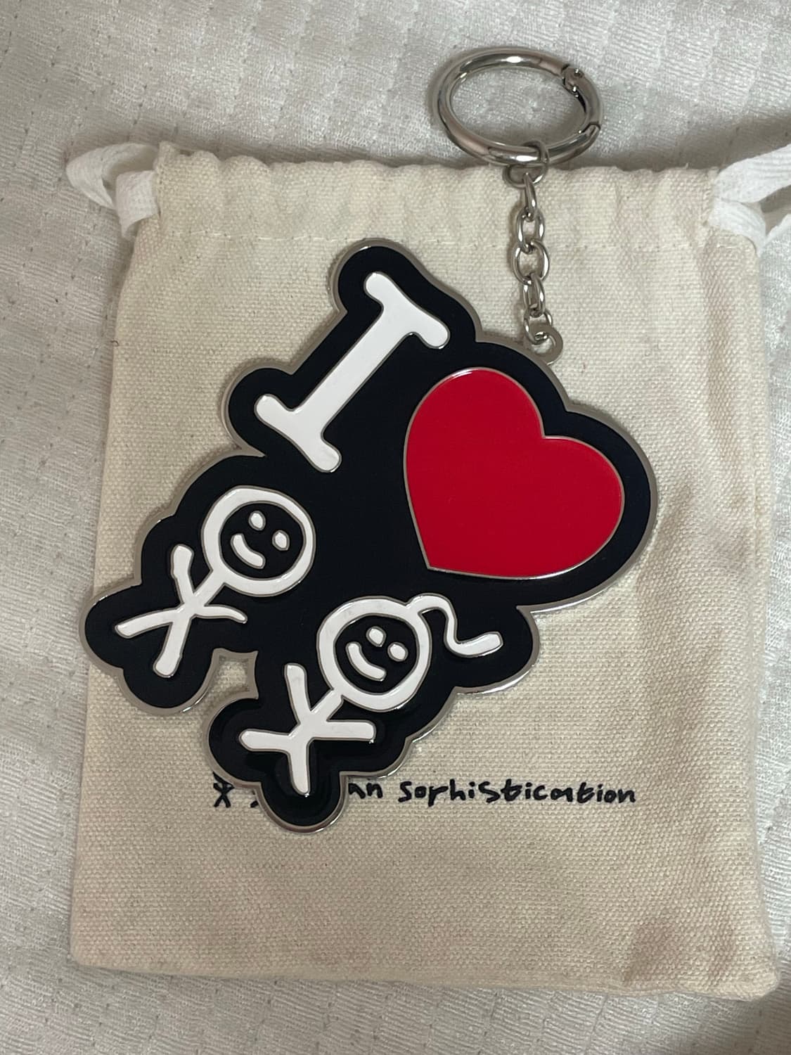 어반소피스티케이션 I LOVE US 키링 새거 (파우치 세트) 상품이미지2