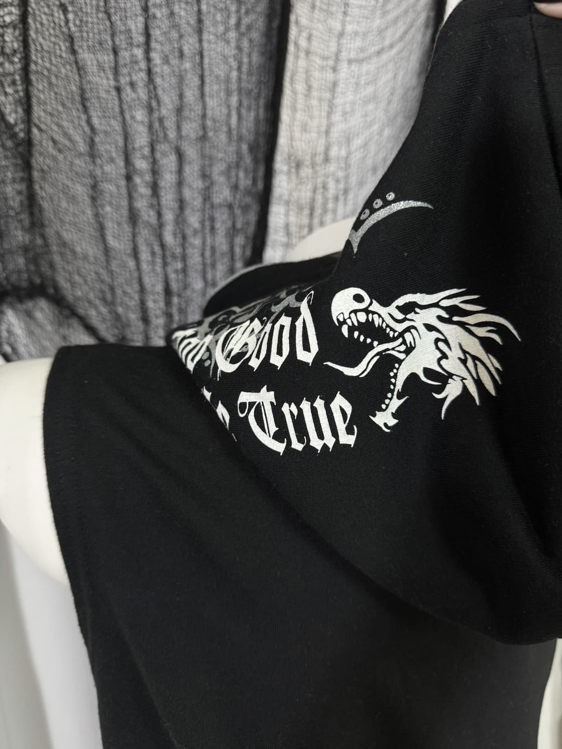 punk hood zip up vest 상품이미지5