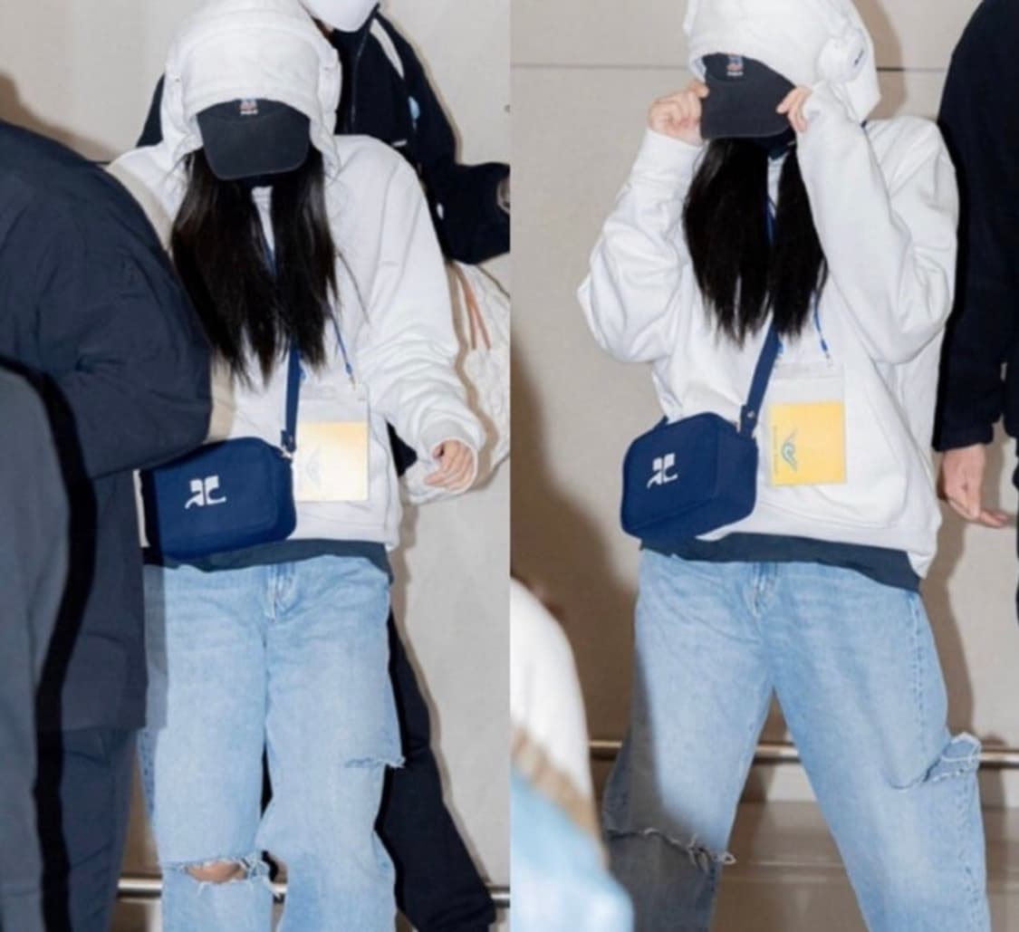 꾸레쥬 시그니처 블랙 카메라백 가방 상품이미지7