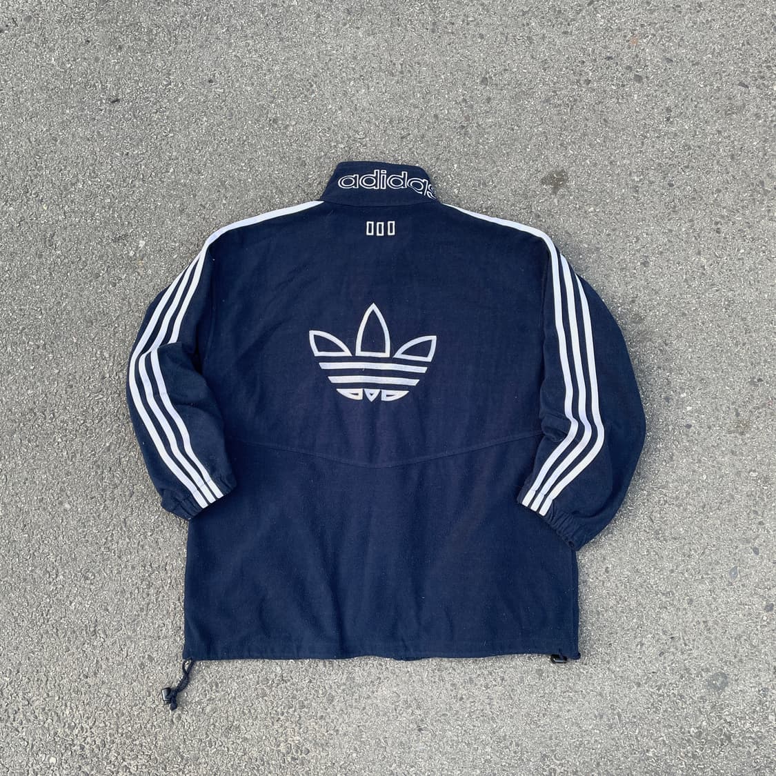 80s 아디다스 파이어버드 빅로고 져지 후리스 트랙탑 XL 상품이미지8