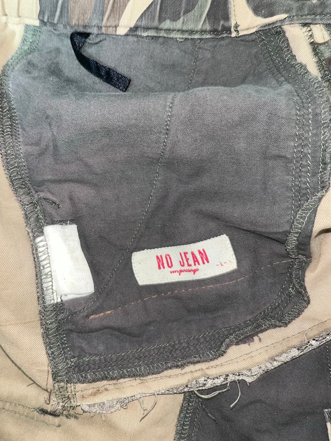 No Jean) y2k lowrise camo skirt (remake) 상품이미지3