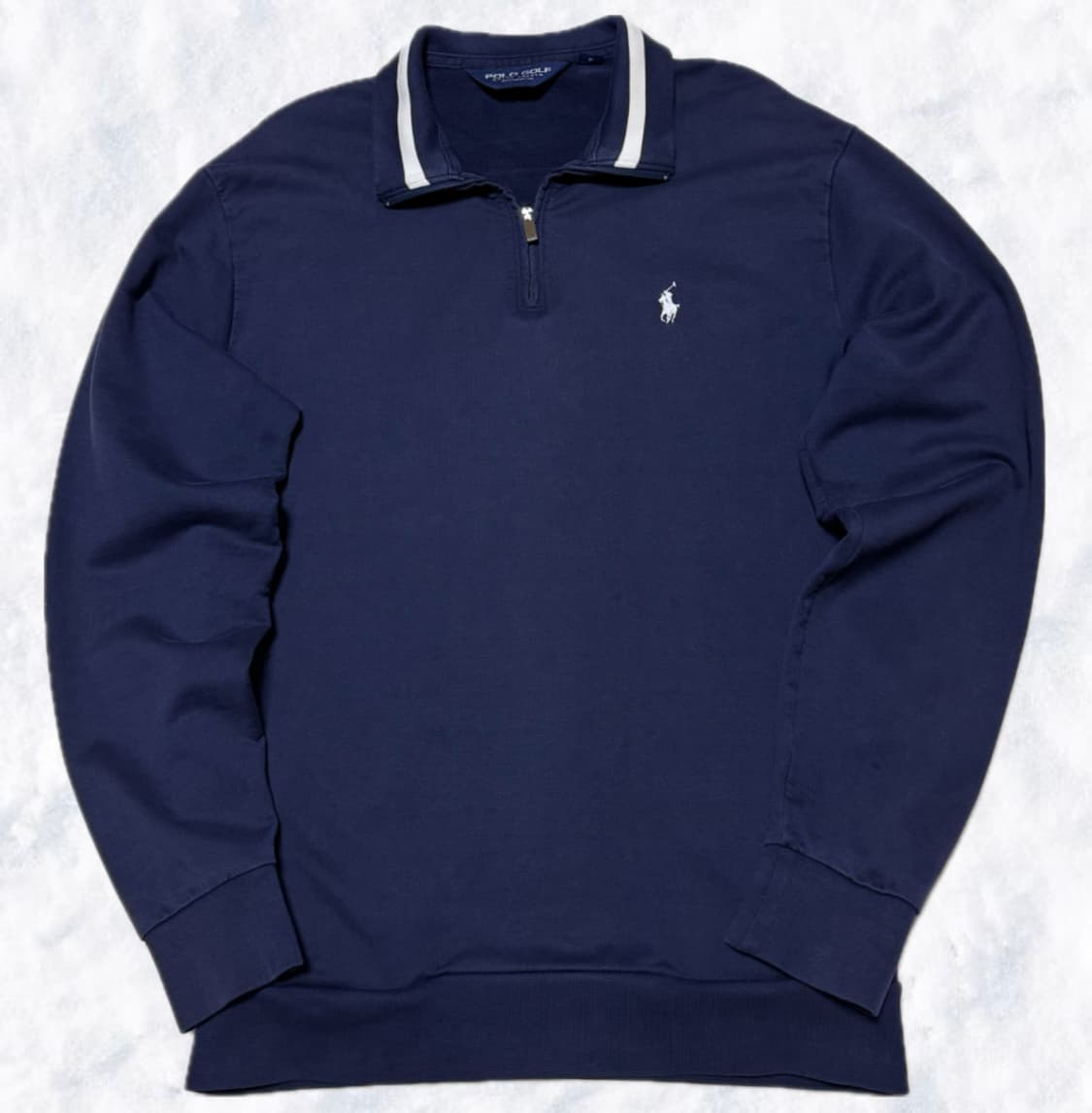 폴로 랄프로렌 골프 네이비 반집업 긴팔 상품이미지1