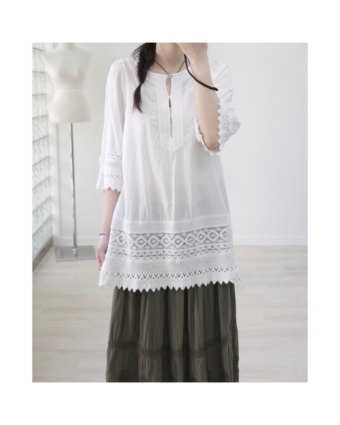 natural beauty basic blouse 상품이미지1