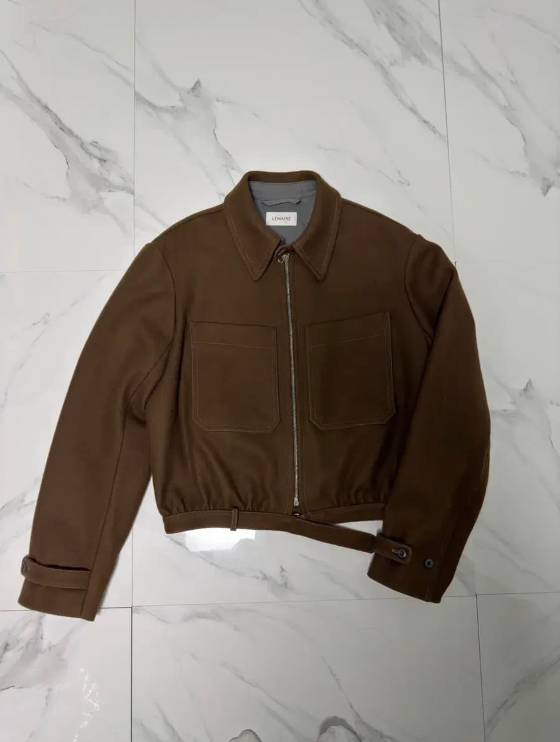 르메르 울 블루종 자켓 브라운 48 정품택O 상품이미지2