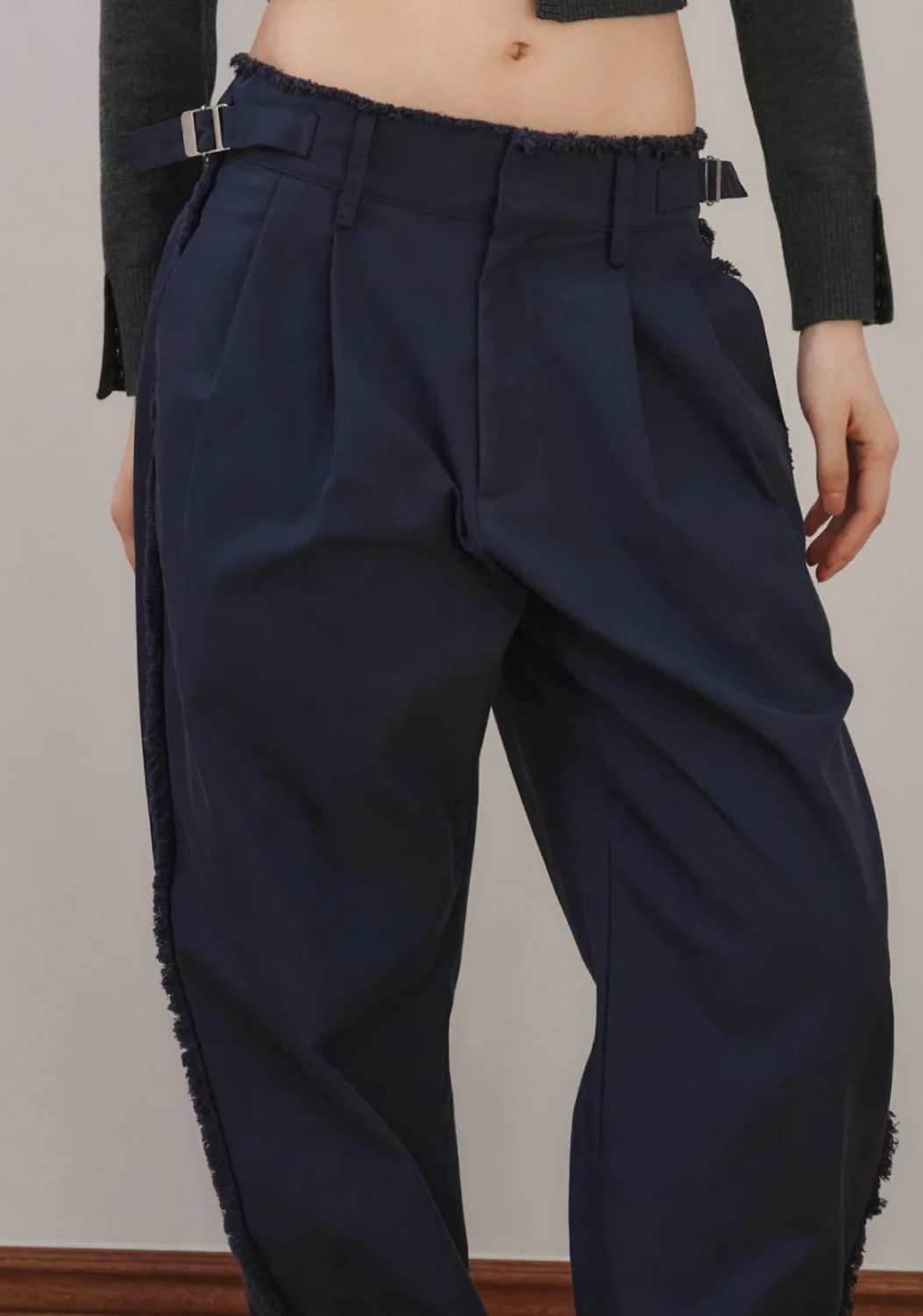 플리즈프로젝트 DESTROYED TROUSERS 네이비 상품이미지3