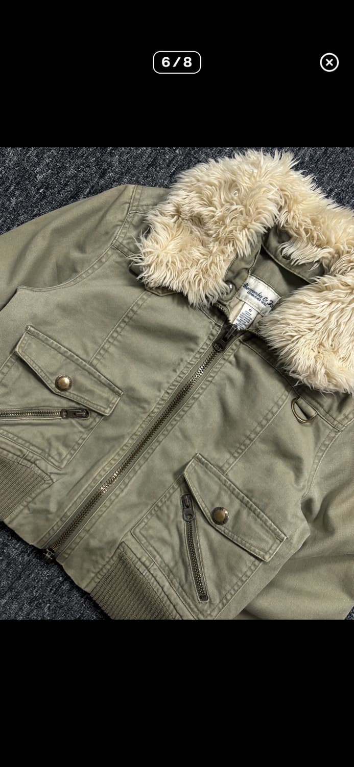 아베크롬비 y2k 퍼카라 크롭 자켓 상품이미지1