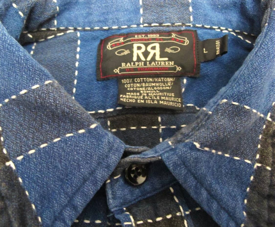 더블알엘 RRL 빈티지넬 워크셔츠 L 상품이미지4