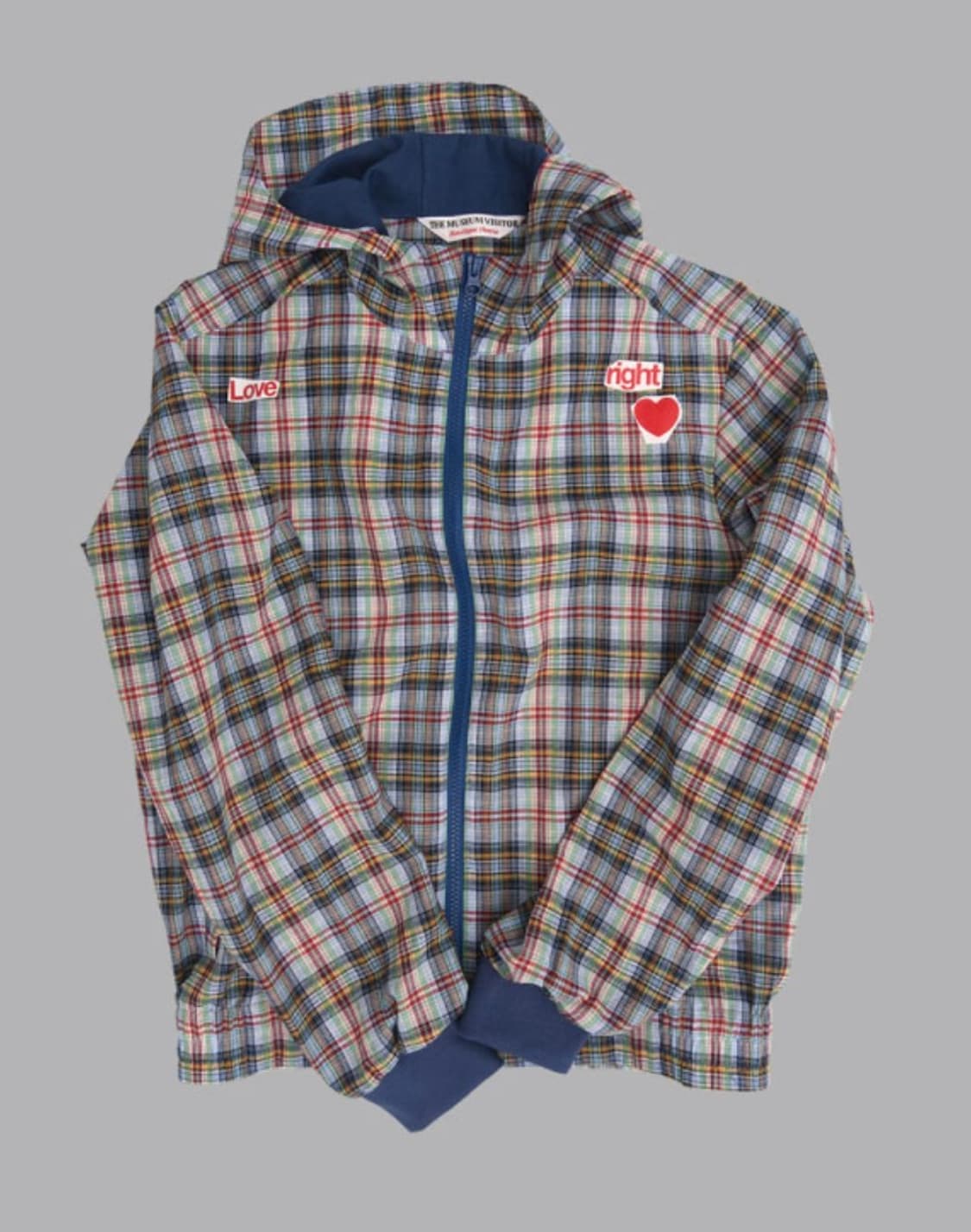 더뮤지엄비지터 체크자켓 S size 상품이미지1