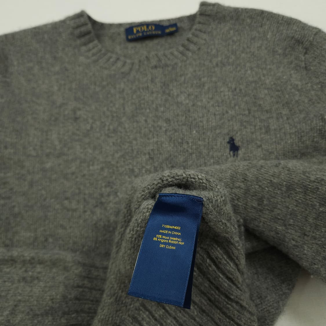 L(100)폴로 랄프로렌 크루넥 울니트 차콜 상품이미지6