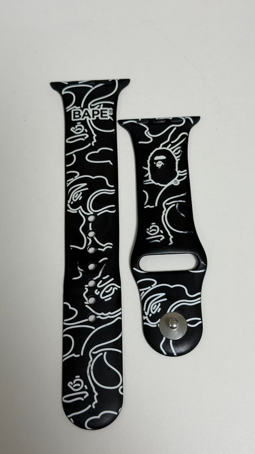 베이프 애플워치 45mm 스트랩 블랙 상품이미지2