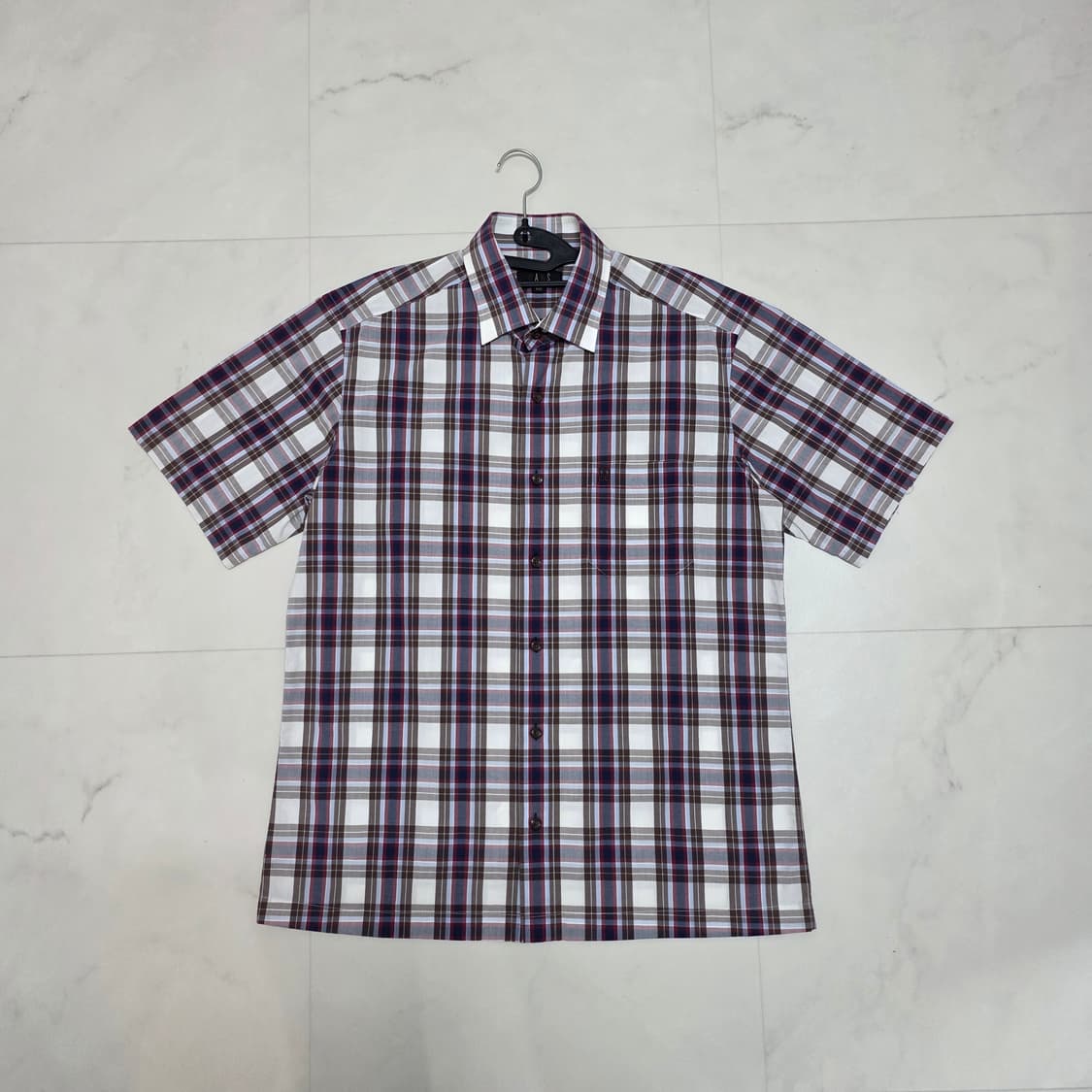 100 닥스 멀티체크 반팔셔츠 상품이미지2