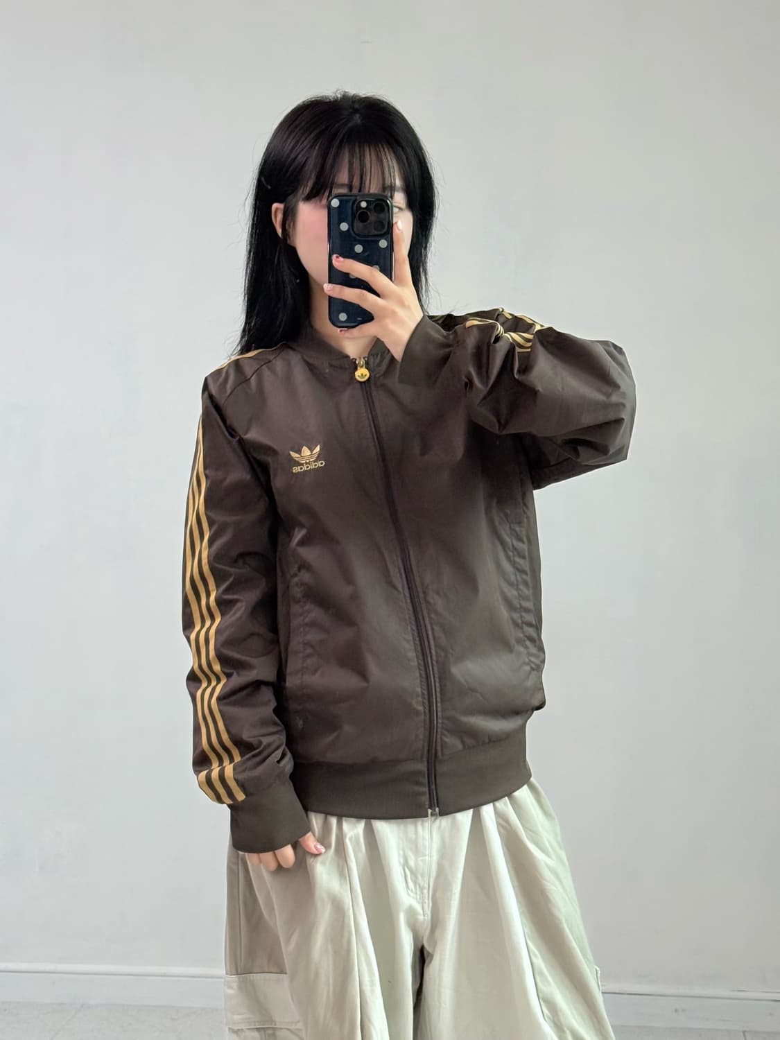 아디다스 올드스쿨 브라운 바람막이 상품이미지4