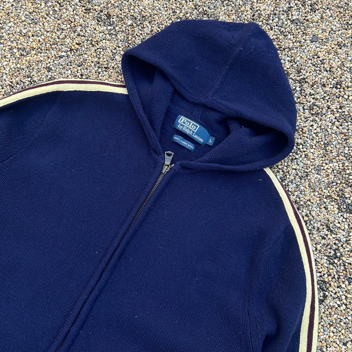 폴로 랄프로렌(polo ralph lauren) 네이비 투웨이 니트 후드 상품이미지2