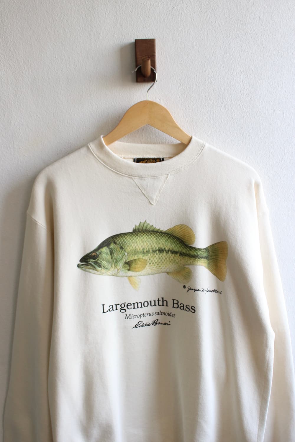 90s 에디바우어 배스 프린트 스웻셔츠 상품이미지2