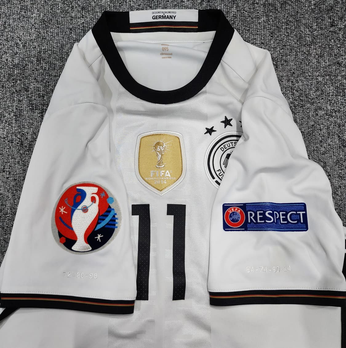 아디다스 독일 국가대표 마르코 로이스 11번 축구 유니폼 반팔져지 95 상품이미지4