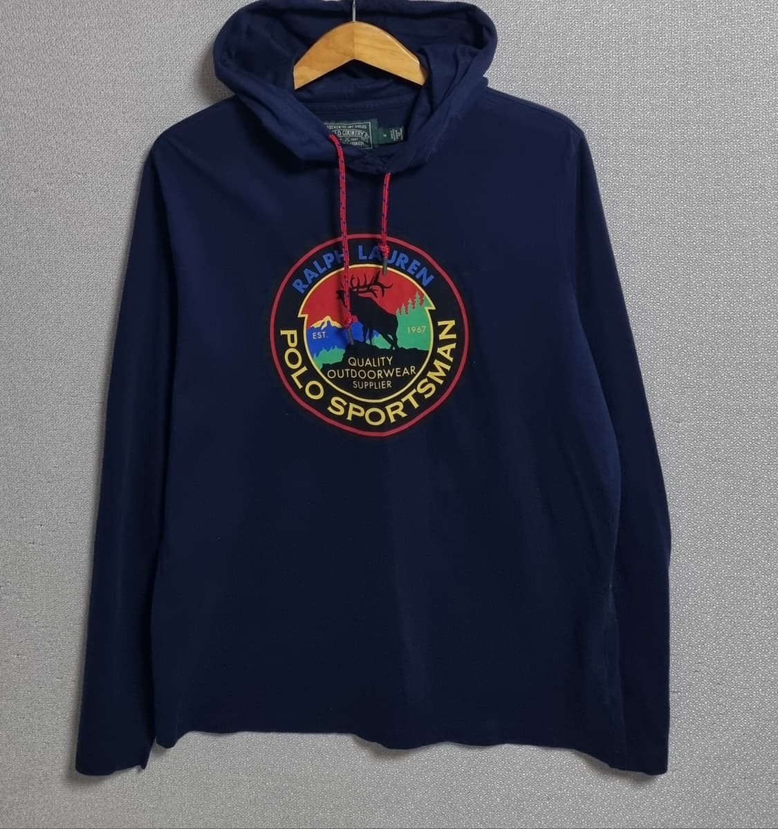M ) 폴로랄프로렌 컨트리 네이비 후드 롱슬리브 상품이미지1