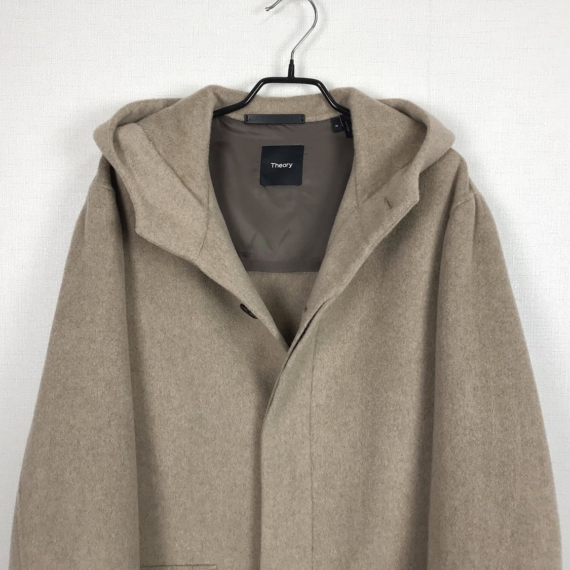 띠어리 캐시미어100 후드 코트 남성M 상품이미지3